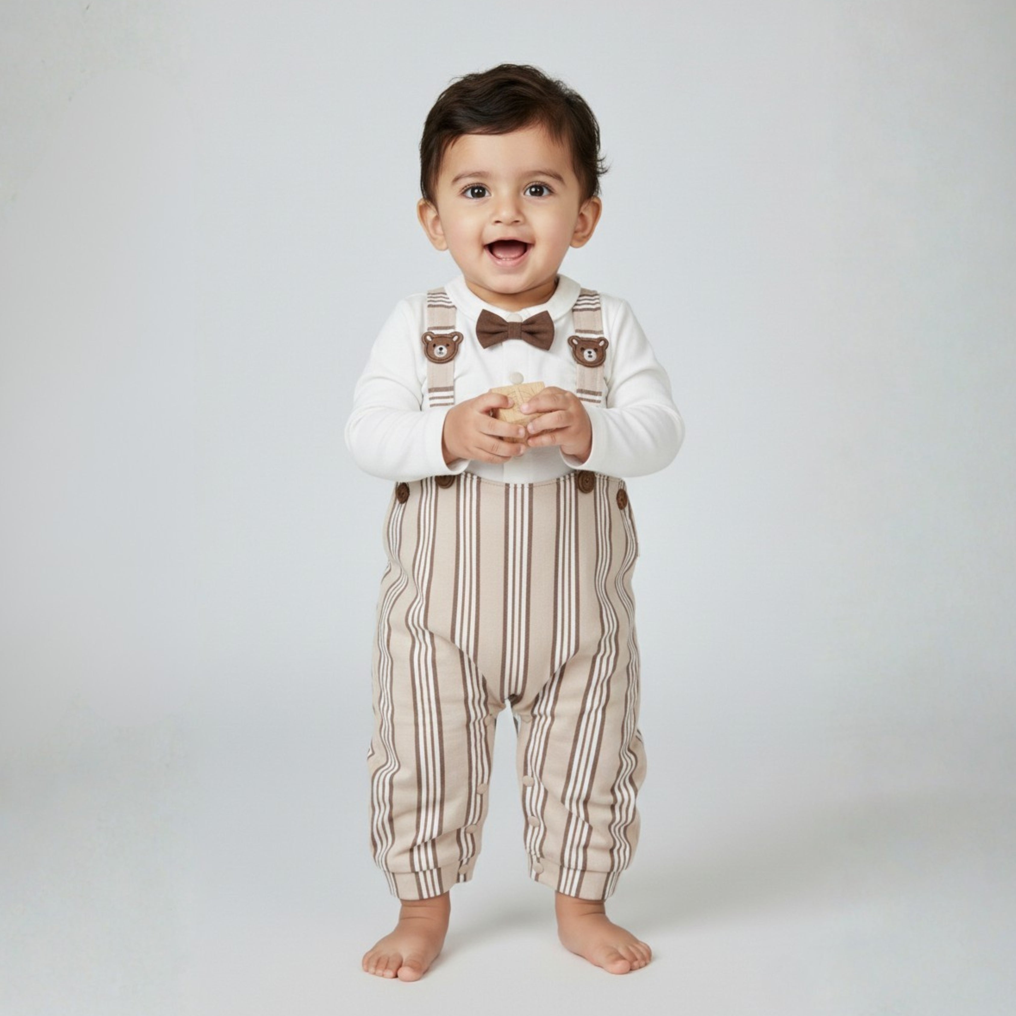 Brown Teddy Romper