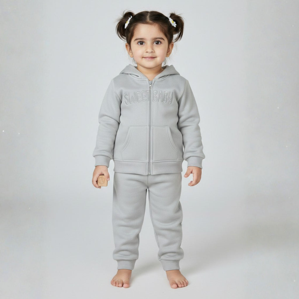 Grey Hoodie Coord Set