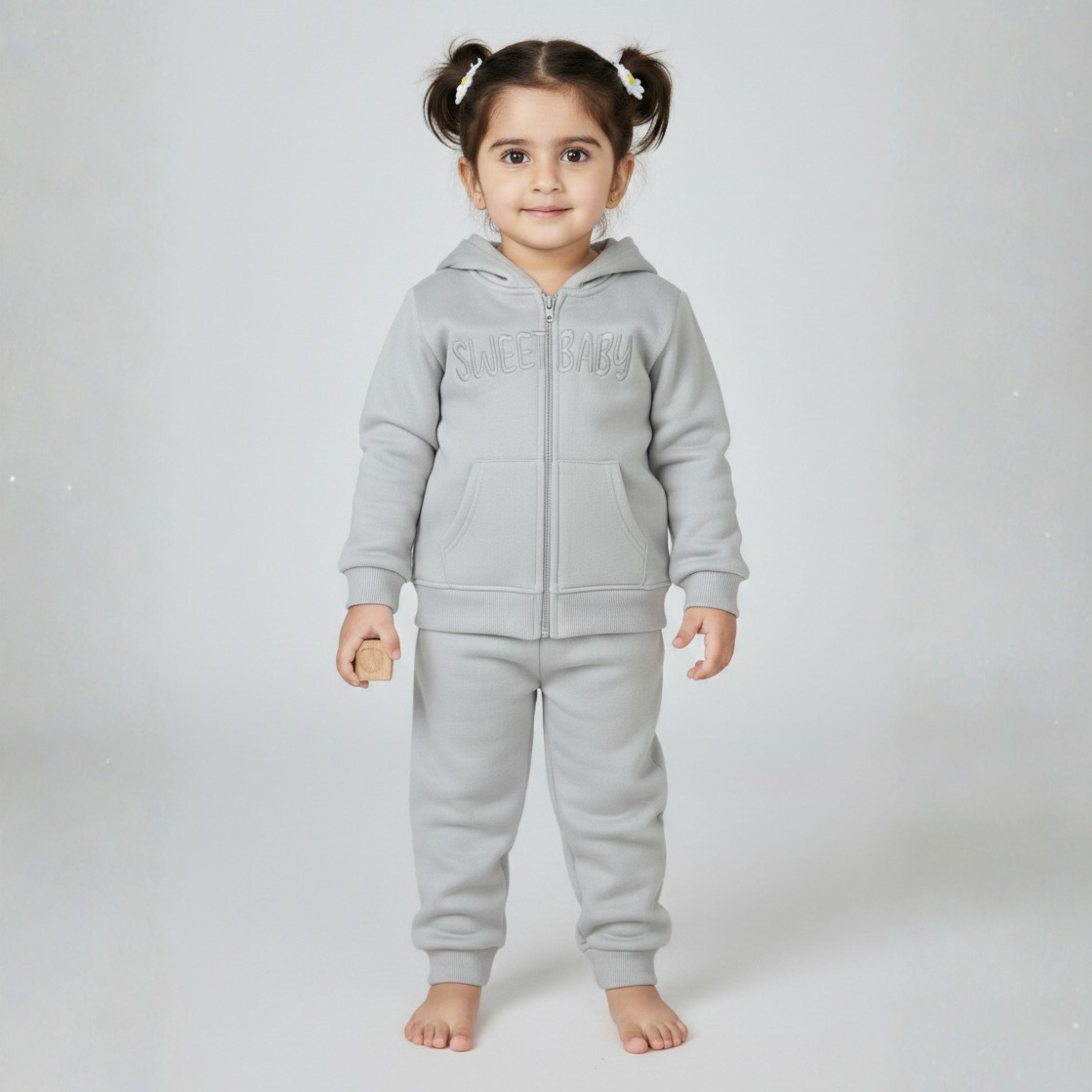 Grey Hoodie Coord Set