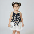 Dark Blue Floral Set