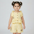 Butter Yellow Sleeve Bow Set