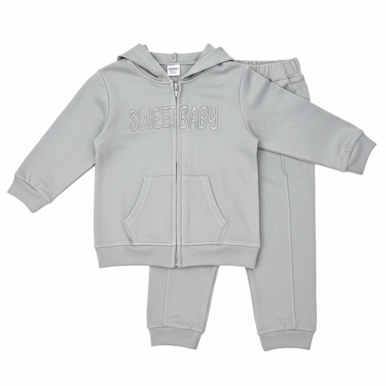 Grey Hoodie Coord Set