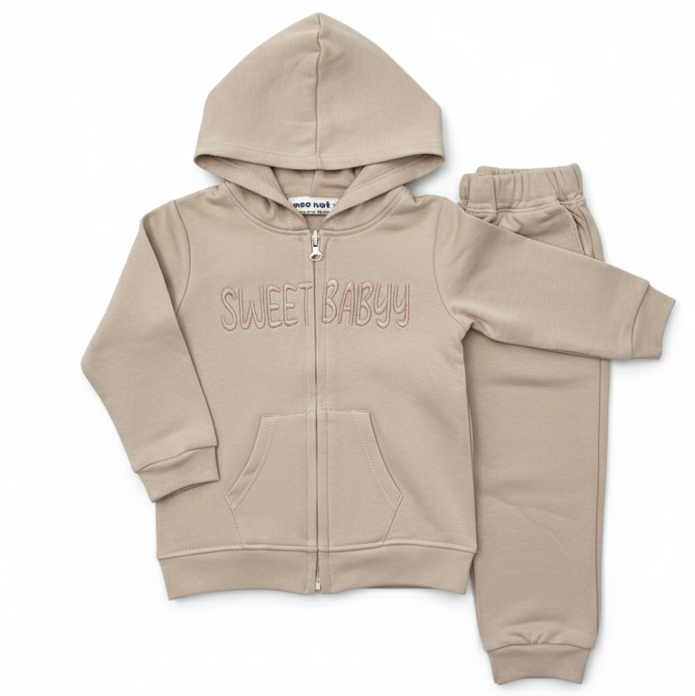 Brown Hoodie Coord Set