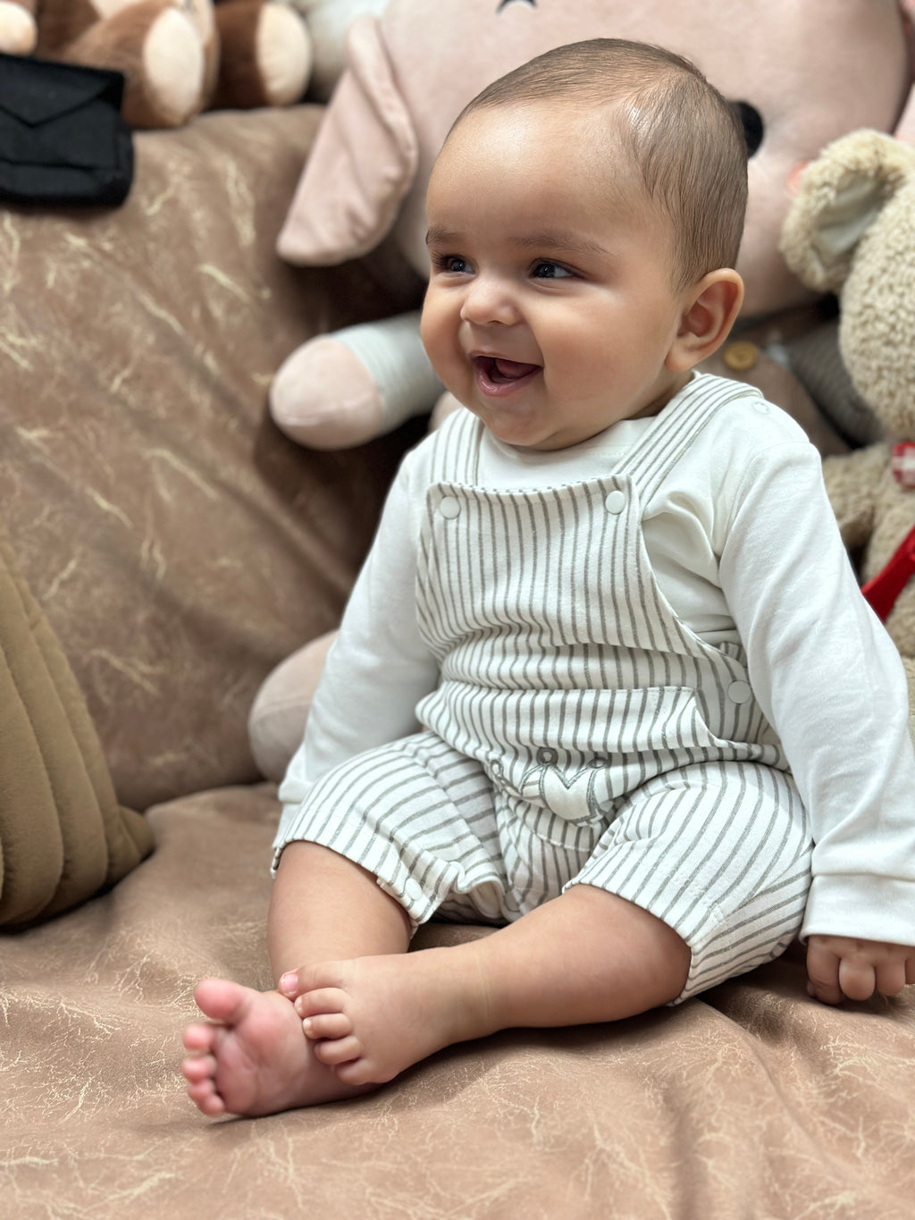 Grey Crown Romper