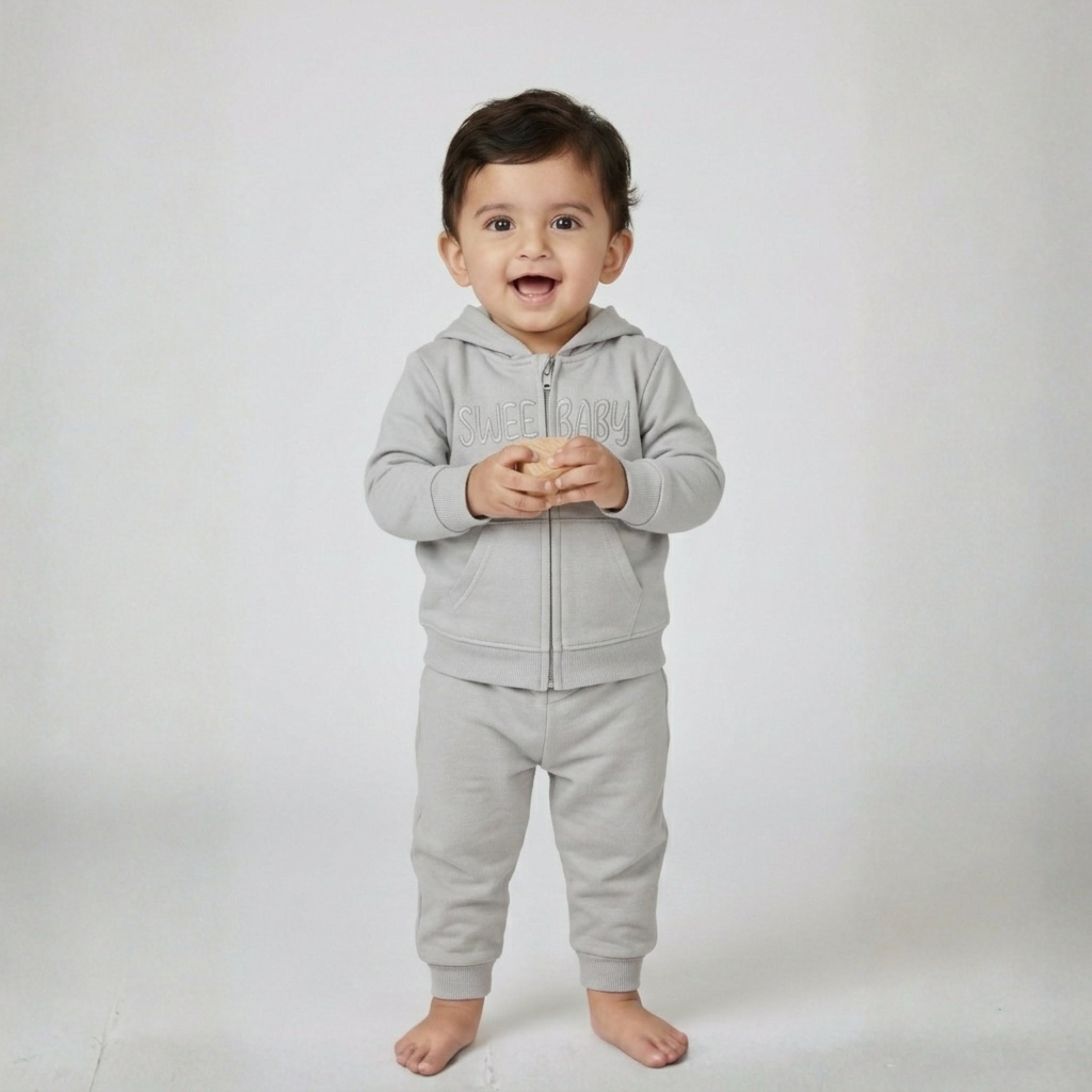 Grey Hoodie Coord Set